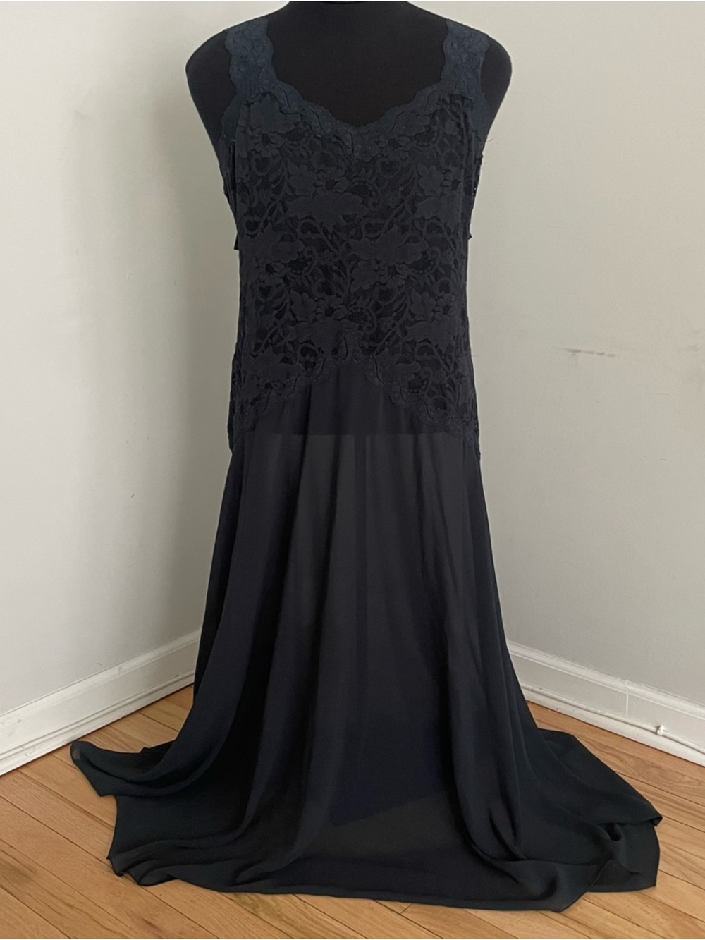 Victoria's Secret Black Lace Maxi Dress